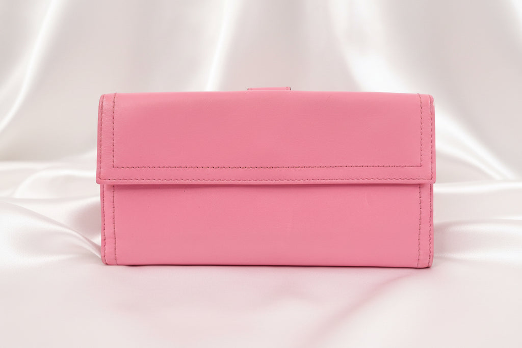 Gucci Hysteria Pink Leather Bifold Long Wallet