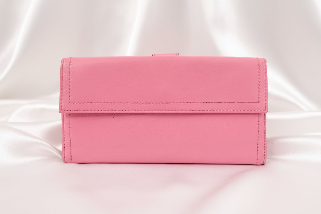 Gucci Hysteria Pink Leather Bifold Long Wallet
