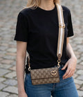 Gucci GG monogram wallet with heart GG