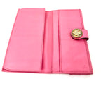 Gucci Hysteria Pink Leather Bifold Long Wallet