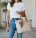 Louis Vuitton Saleya MM in Damier Azur