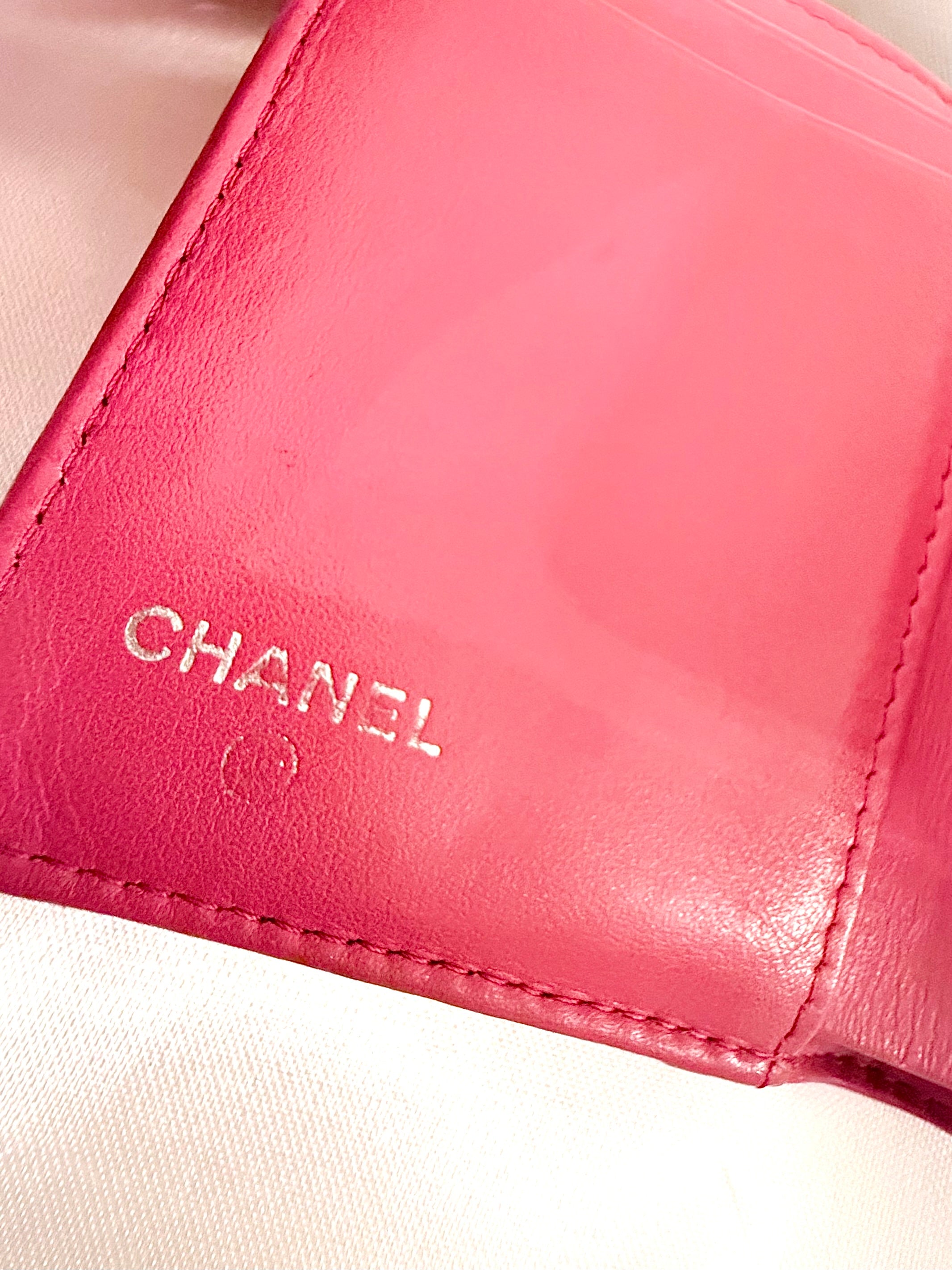 Chanel Camellia Mini Lambskin Wallet (WOC Style)