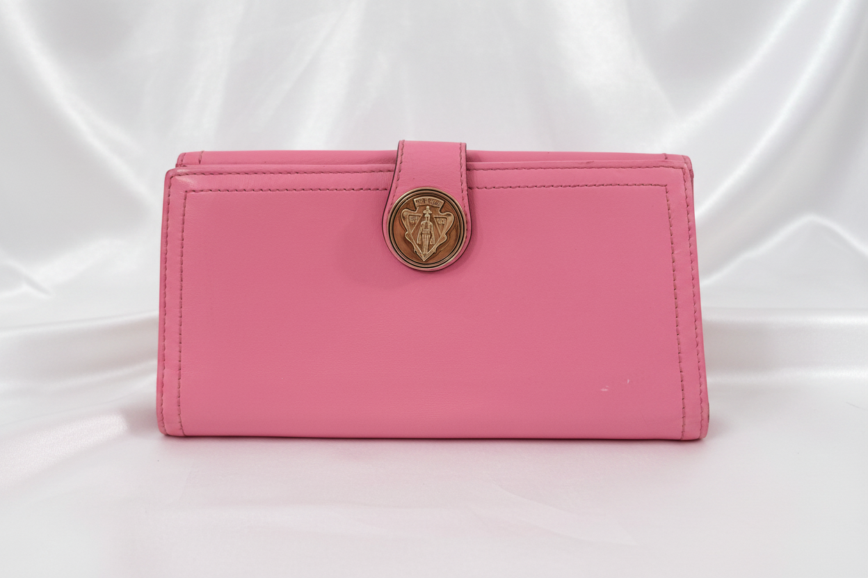 Gucci Hysteria Pink Leather Bifold Long Wallet