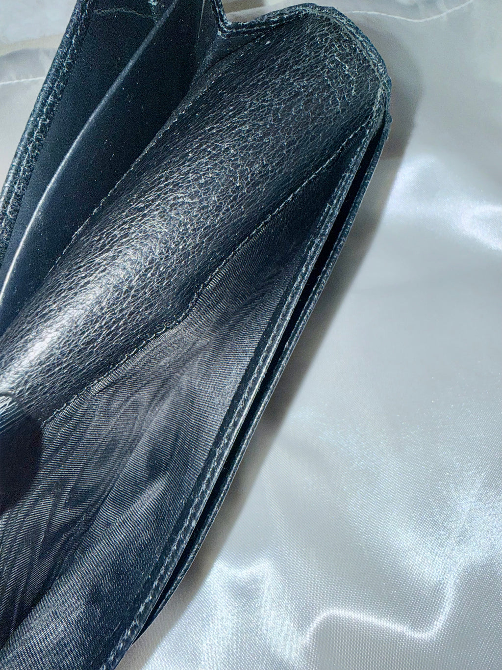 GUCCI GG Black Continental Long wallet-Vintage