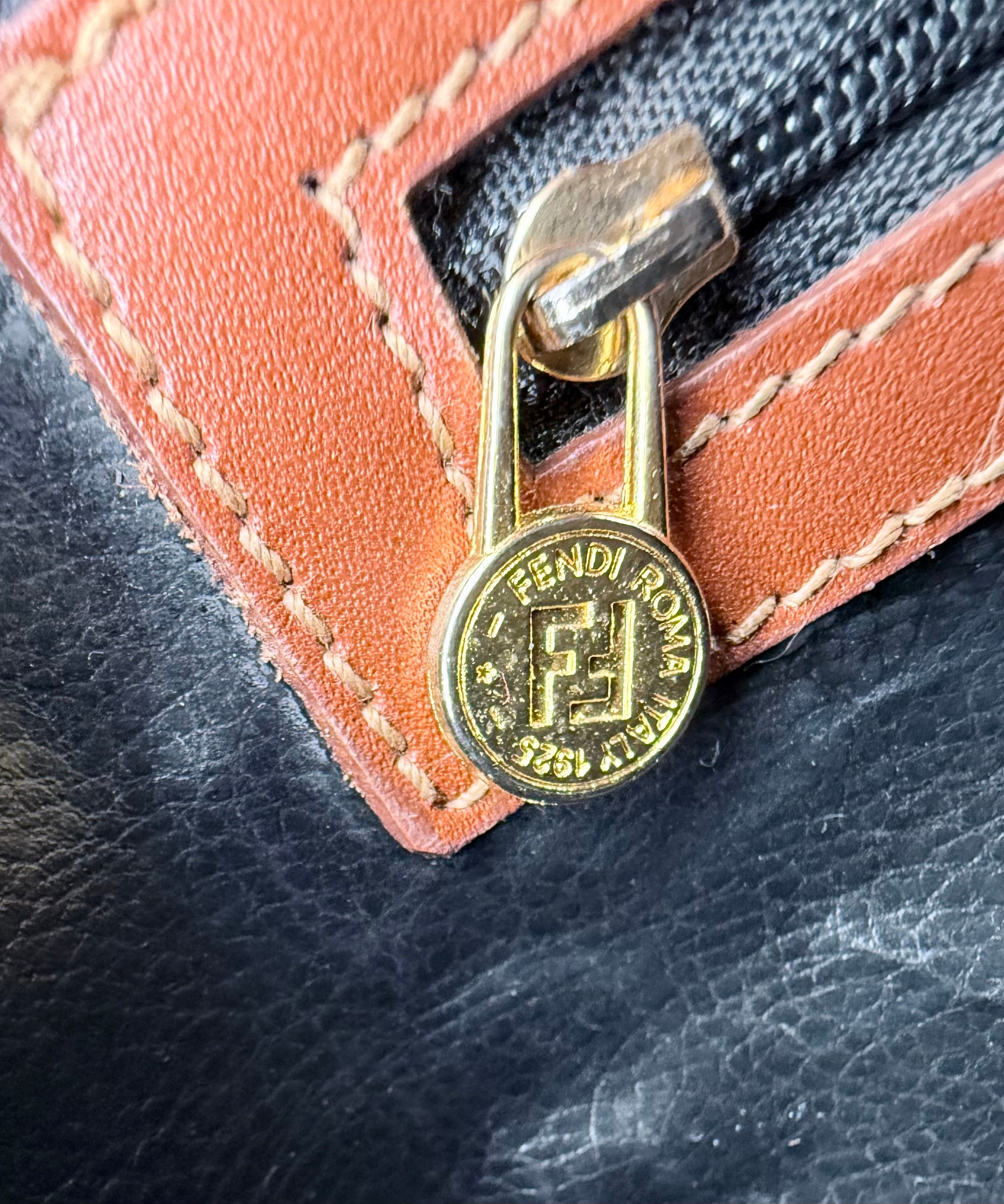 Fendi Pequin Dome Canvas Bag