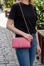 Gucci Hysteria Pink Leather Bifold Long Wallet
