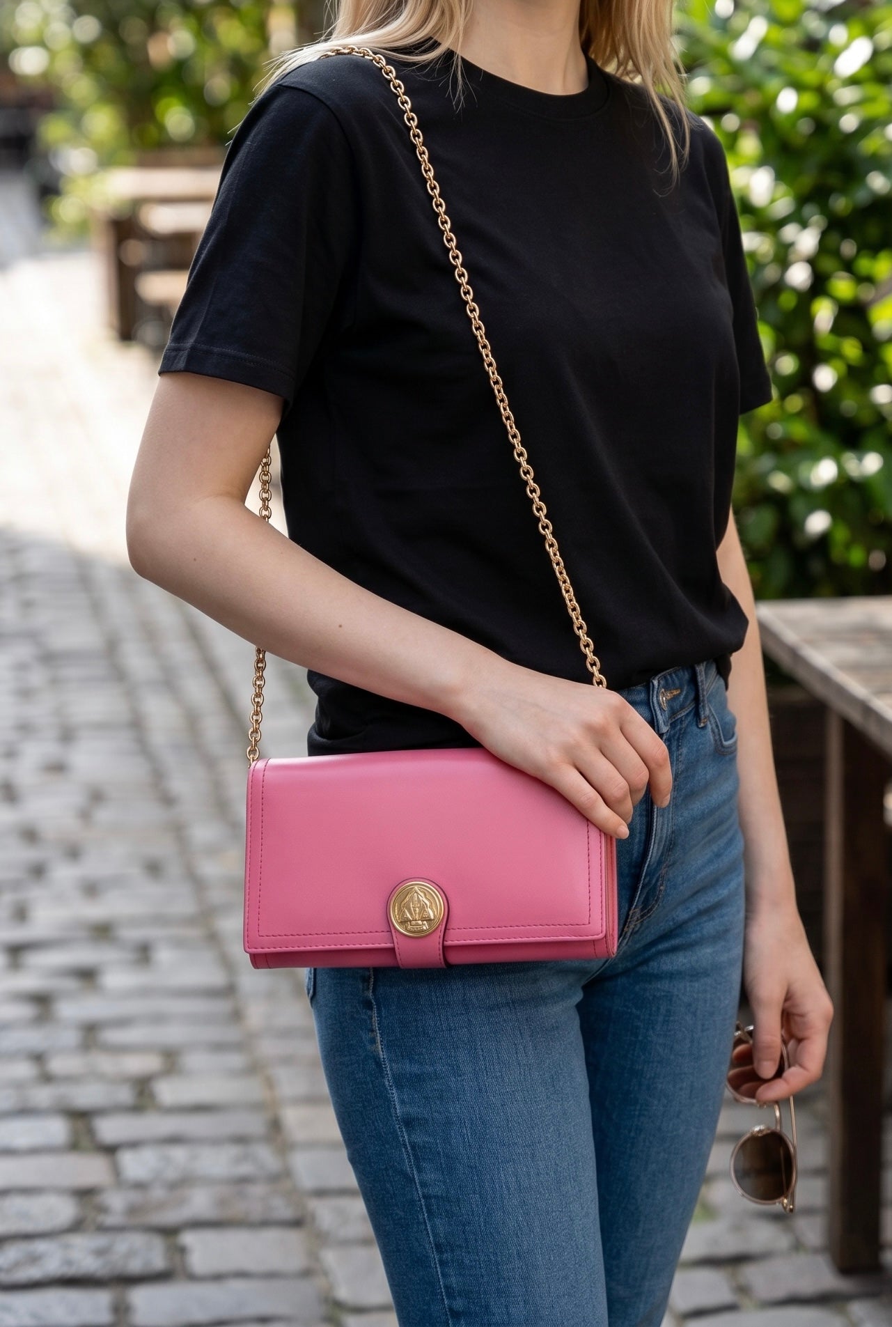 Gucci Hysteria Pink Leather Bifold Long Wallet
