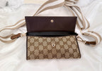 Gucci GG monogram wallet with heart GG