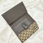 Gucci GG monogram wallet with heart GG