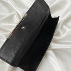 Gucci GG Canvas Continental Black Long Wallet-Vintage