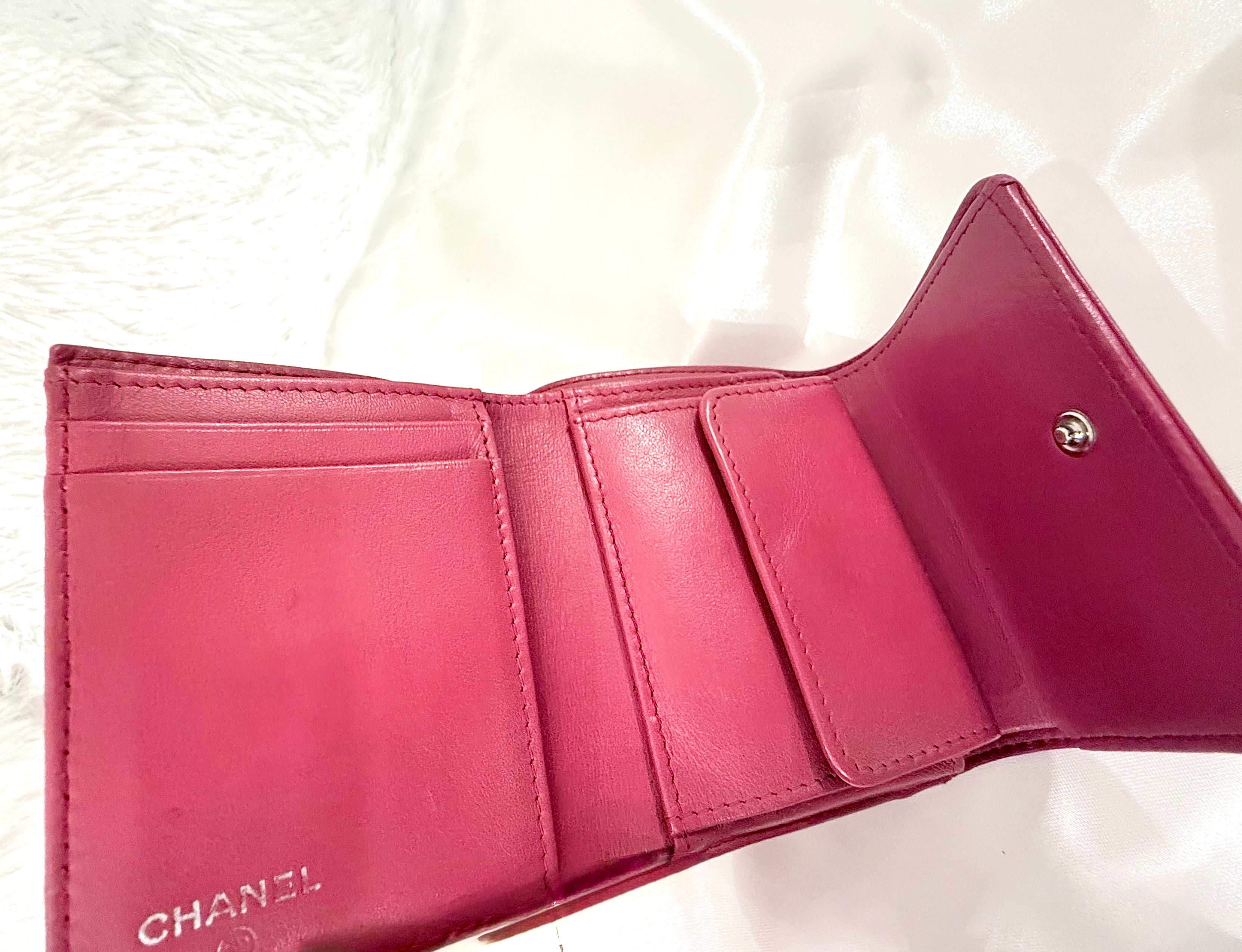Chanel Camellia Mini Lambskin Wallet (WOC Style)