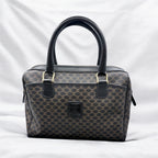 Celine Macadam Black/Brown Boston Bag-Vintage!
