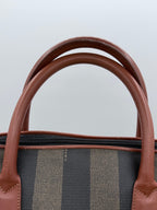 Fendi Pequin Dome Canvas Bag