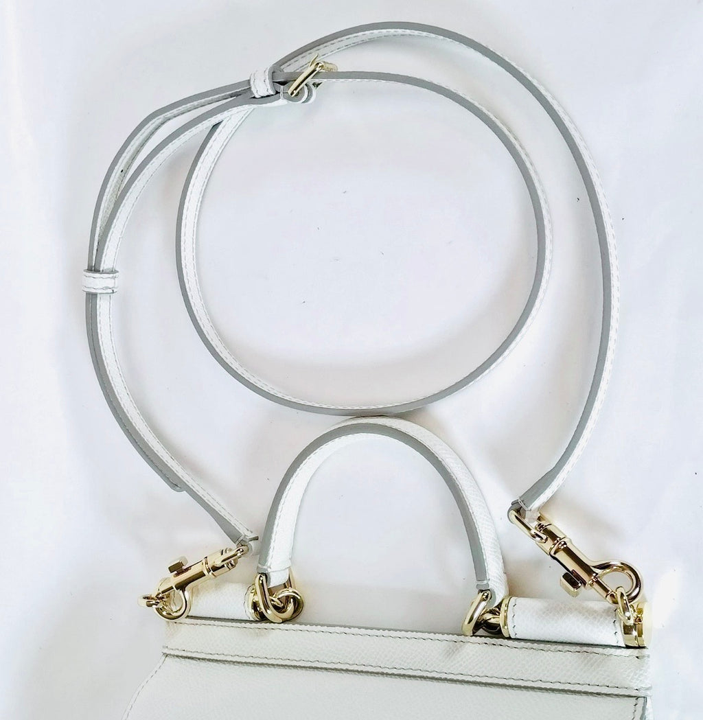 Dolce & Gabbana Sicily Small Bag – White Calf Leather!