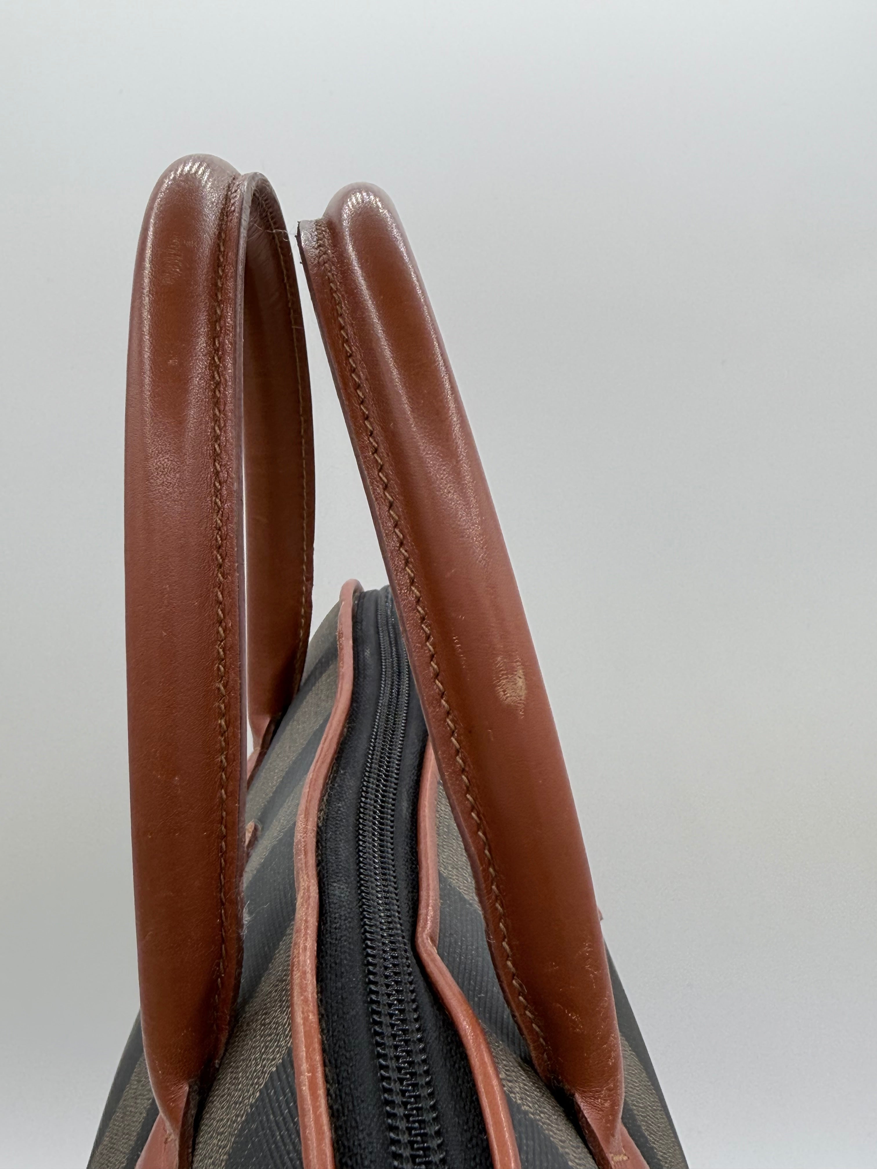 Fendi Pequin Dome Canvas Bag
