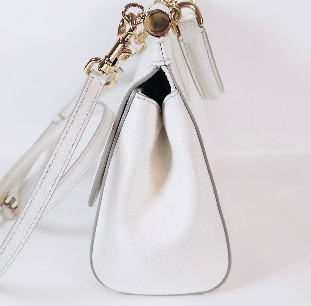 Dolce & Gabbana Sicily Small Bag – White Calf Leather!