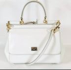 Dolce & Gabbana Sicily Small Bag – White Calf Leather!