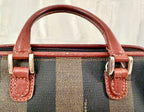 Fendi Pequin Striped Mini Boston Bag-Vintage