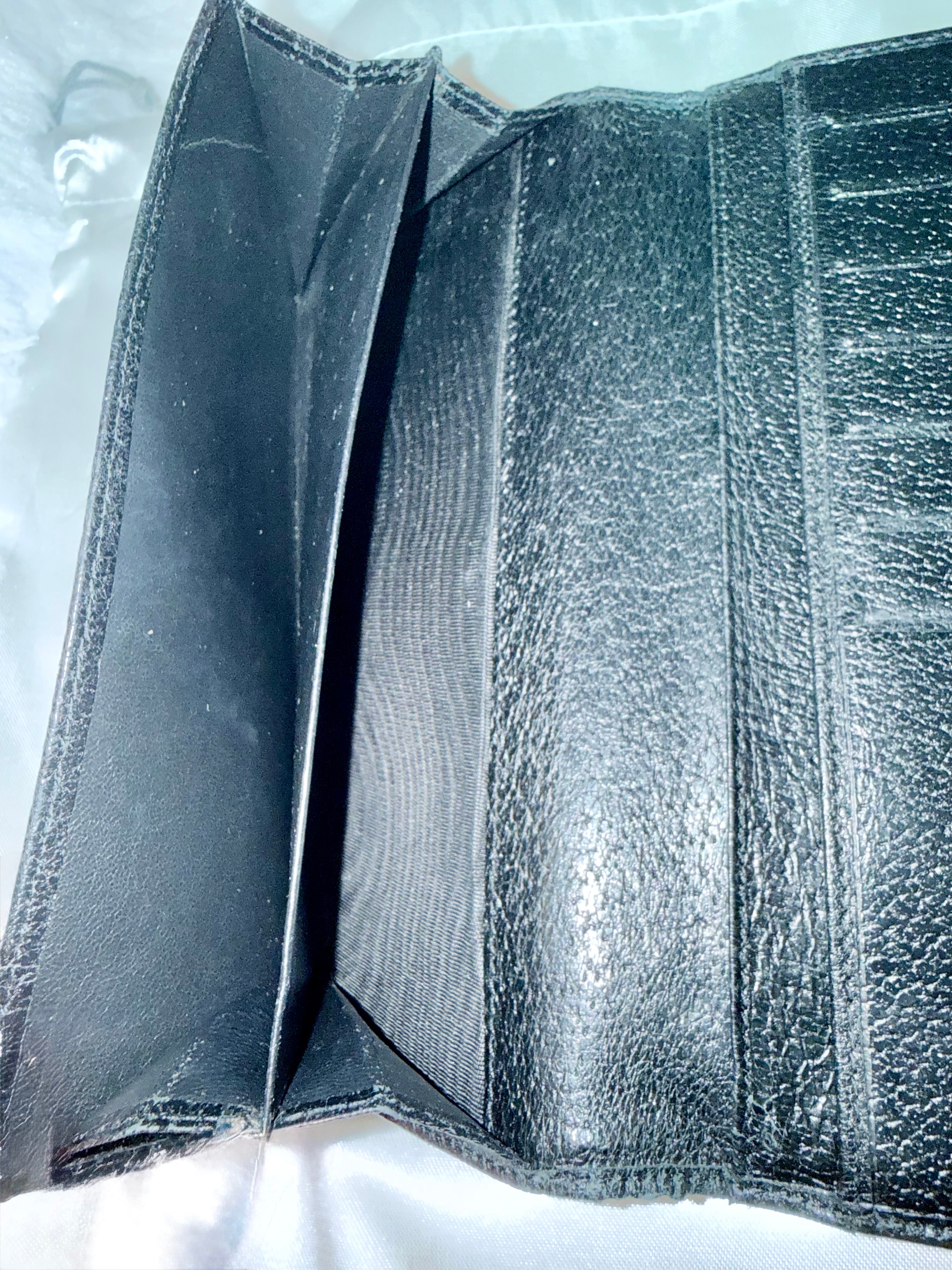 GUCCI GG Black Continental Long wallet-Vintage