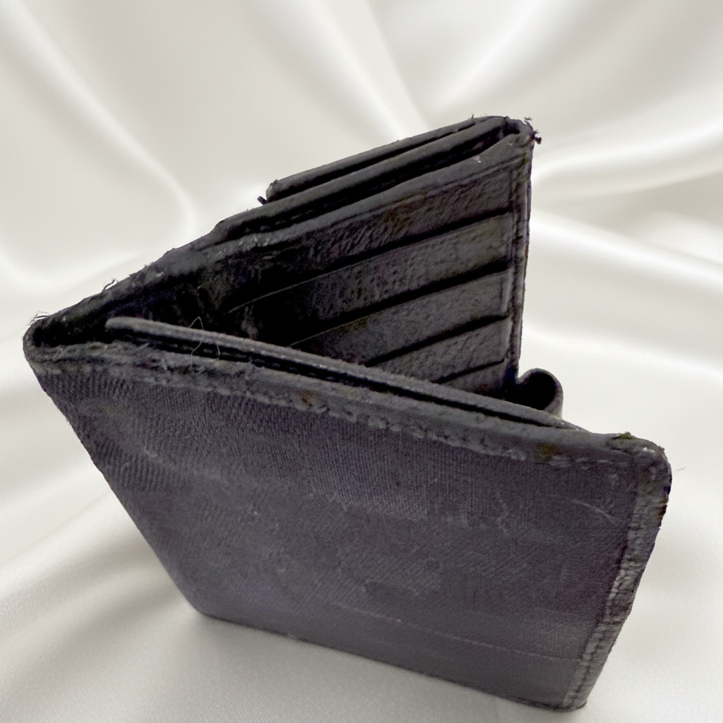 Gucci GG Canvas Continental Black Long Wallet-Vintage