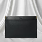 Valentino Garavani grainy calfskin VLogo signature clutch