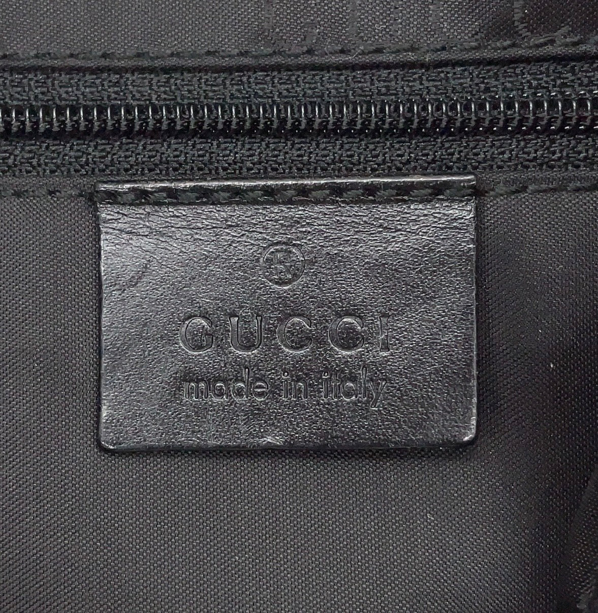 Gucci Black Nylon Bamboo Hobo Bag