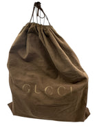Gucci Black Nylon Bamboo Hobo Bag