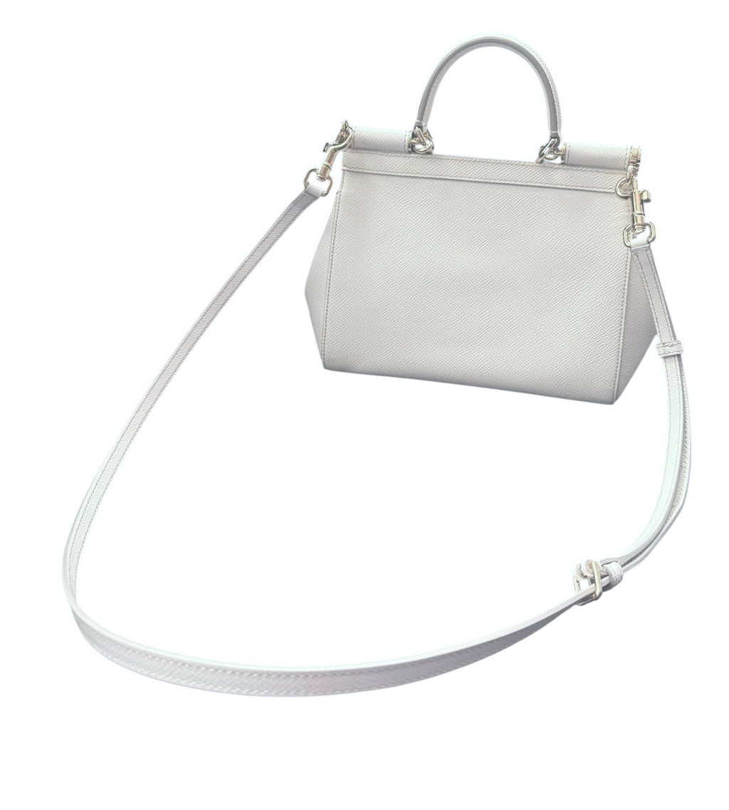 Dolce & Gabbana Sicily Small Bag – White Calf Leather!