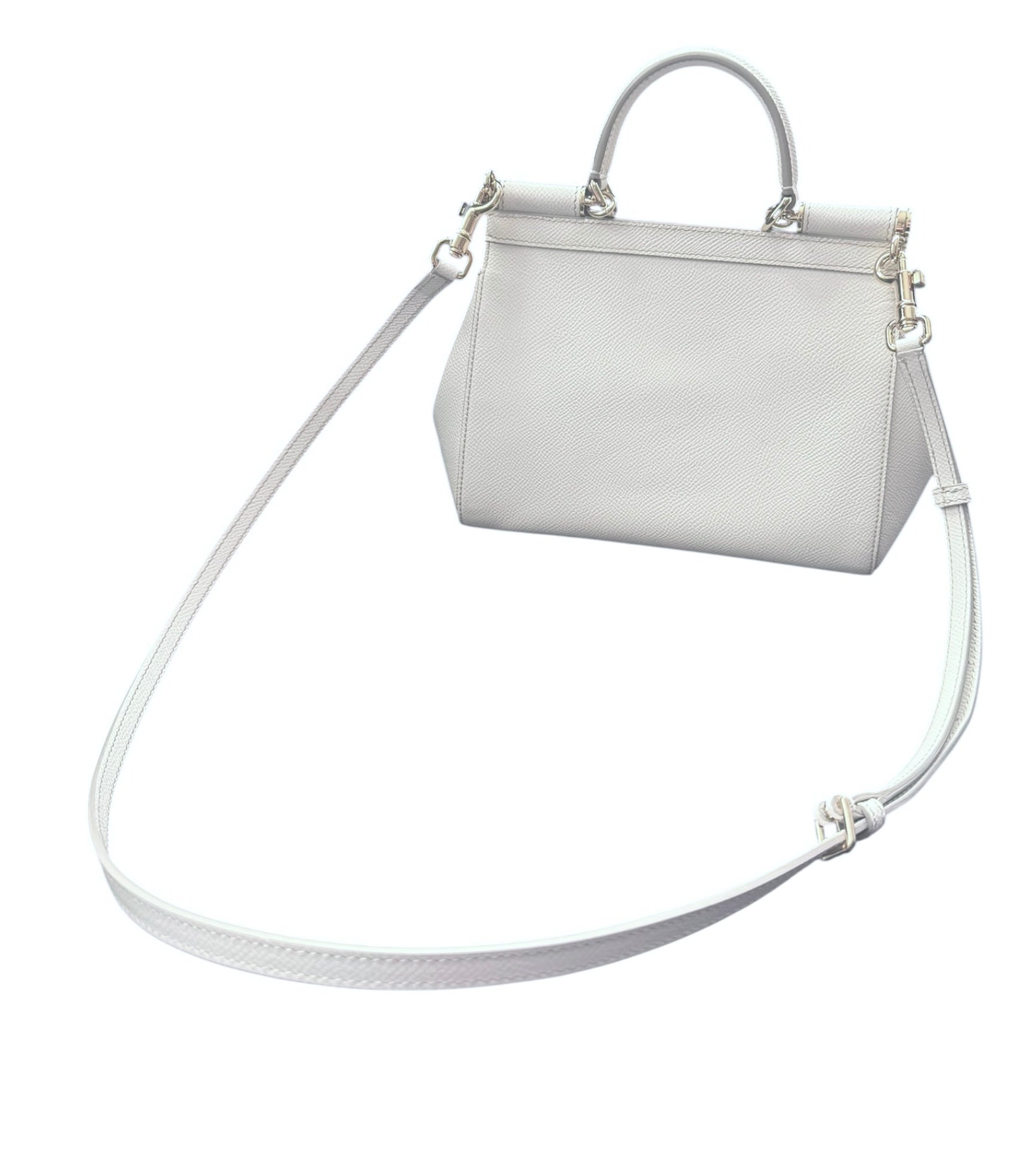 Dolce & Gabbana Sicily Small Bag – White Calf Leather!