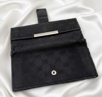 Gucci GG Canvas Continental Black Long Wallet-Vintage