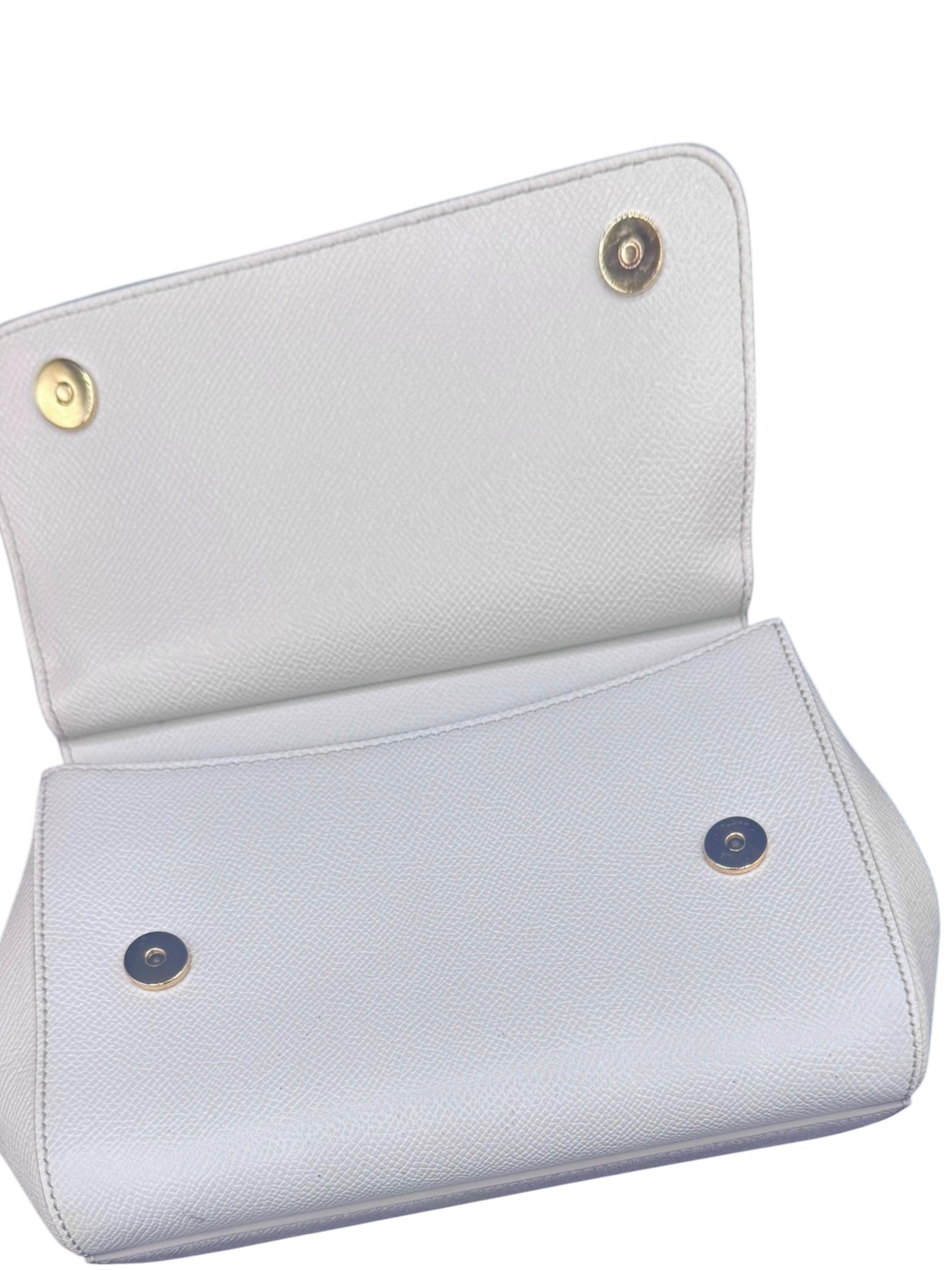 Dolce & Gabbana Sicily Small Bag – White Calf Leather!