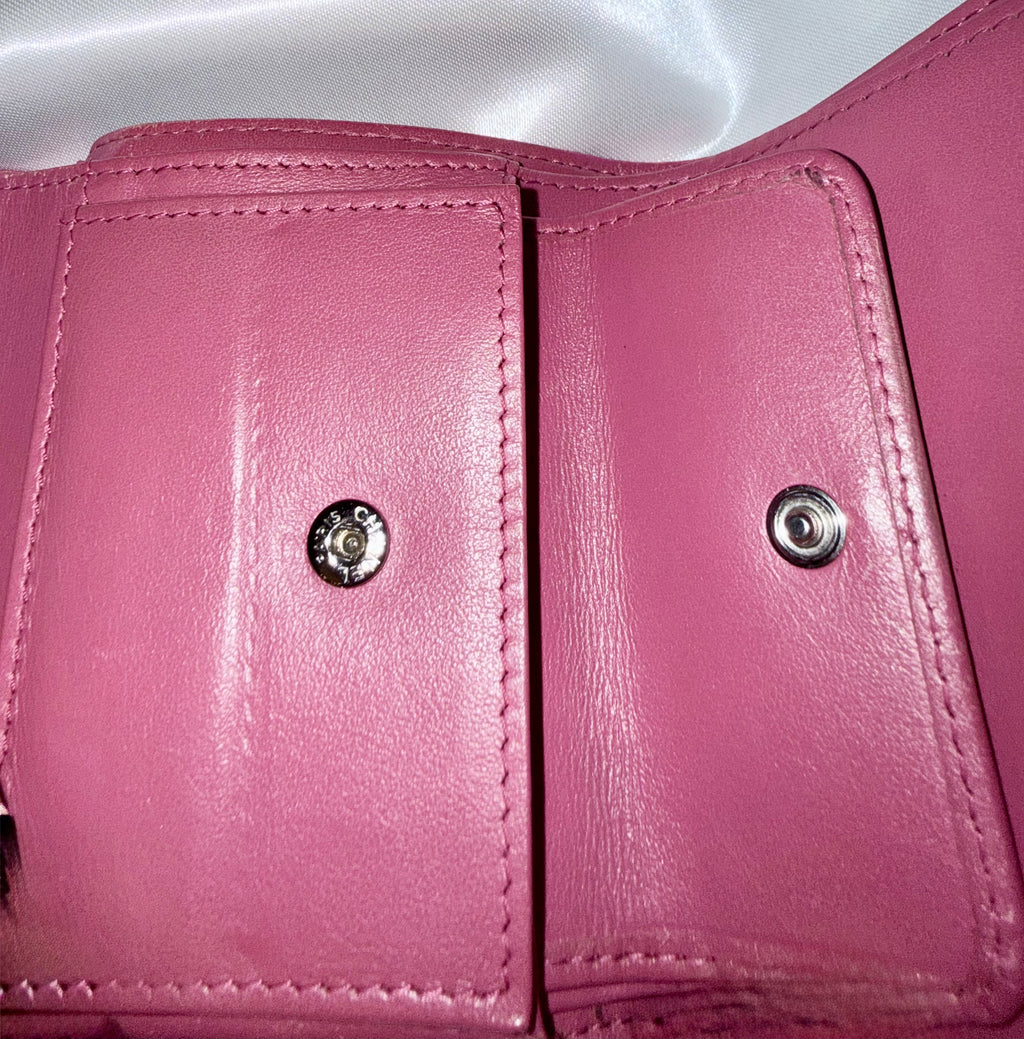 🩷 SOLD🩷 Chanel Camellia Mini Lambskin Wallet (WOC Style)