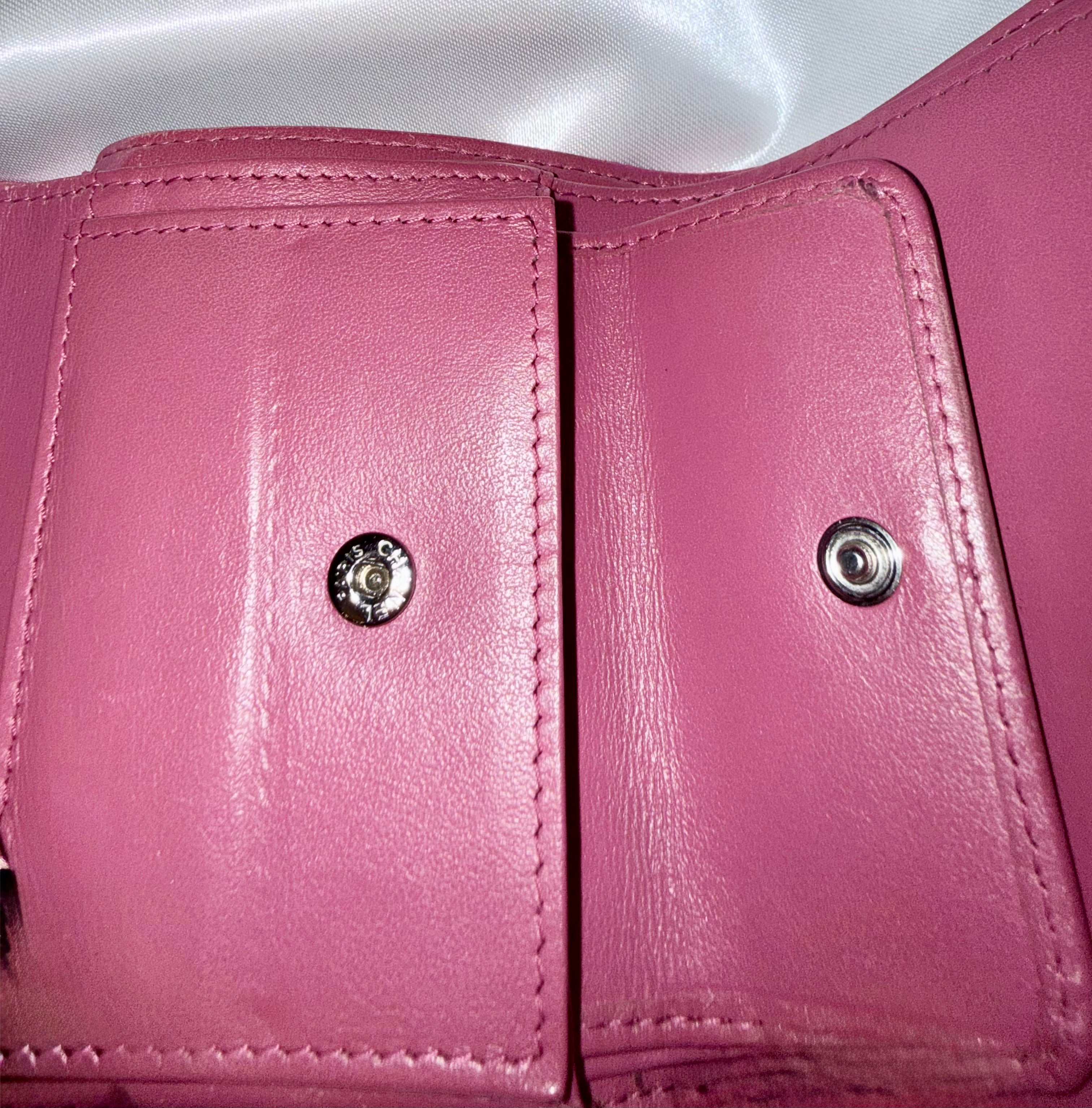 🩷 SOLD🩷 Chanel Camellia Mini Lambskin Wallet (WOC Style)