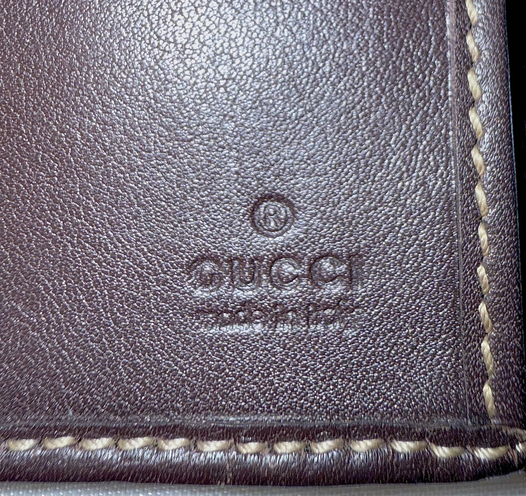 Gucci GG monogram wallet with heart GG