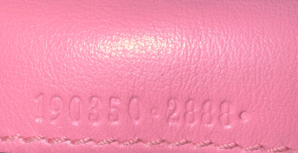 Gucci Hysteria Pink Leather Bifold Long Wallet