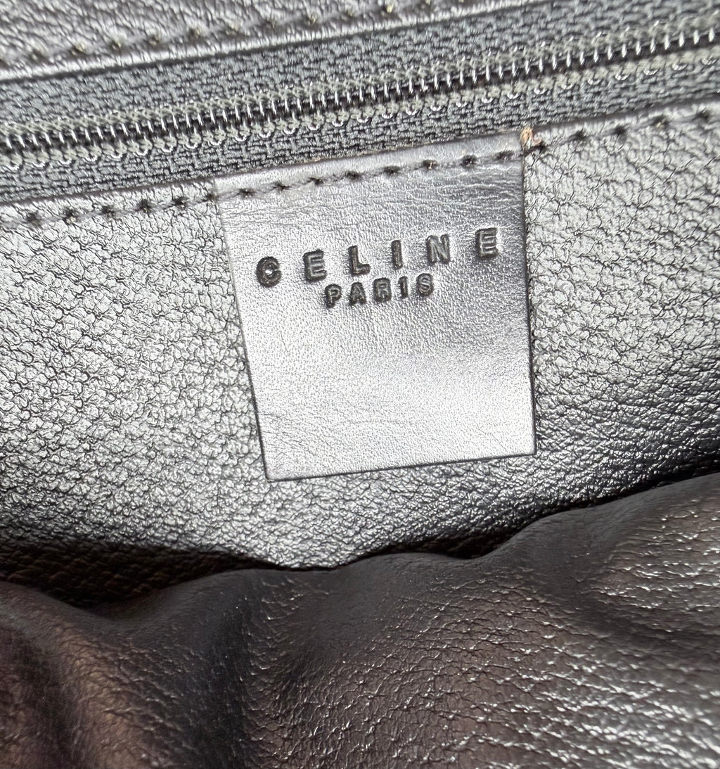 Celine Macadam Black/Brown Boston Bag-Vintage!
