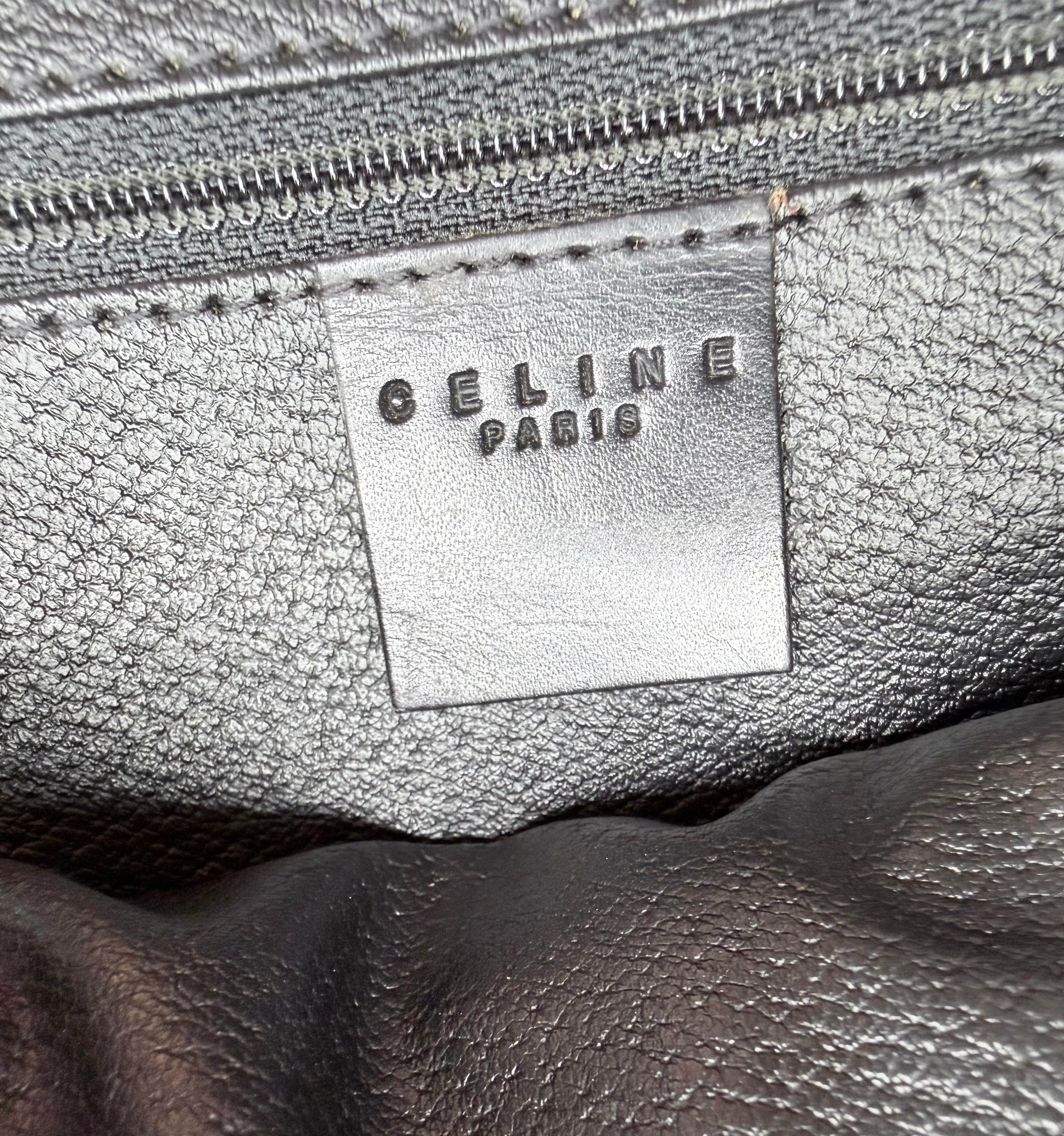 Celine Macadam Black/Brown Boston Bag-Vintage!