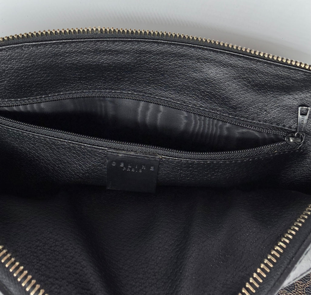 Celine Macadam Black/Brown Boston Bag-Vintage!