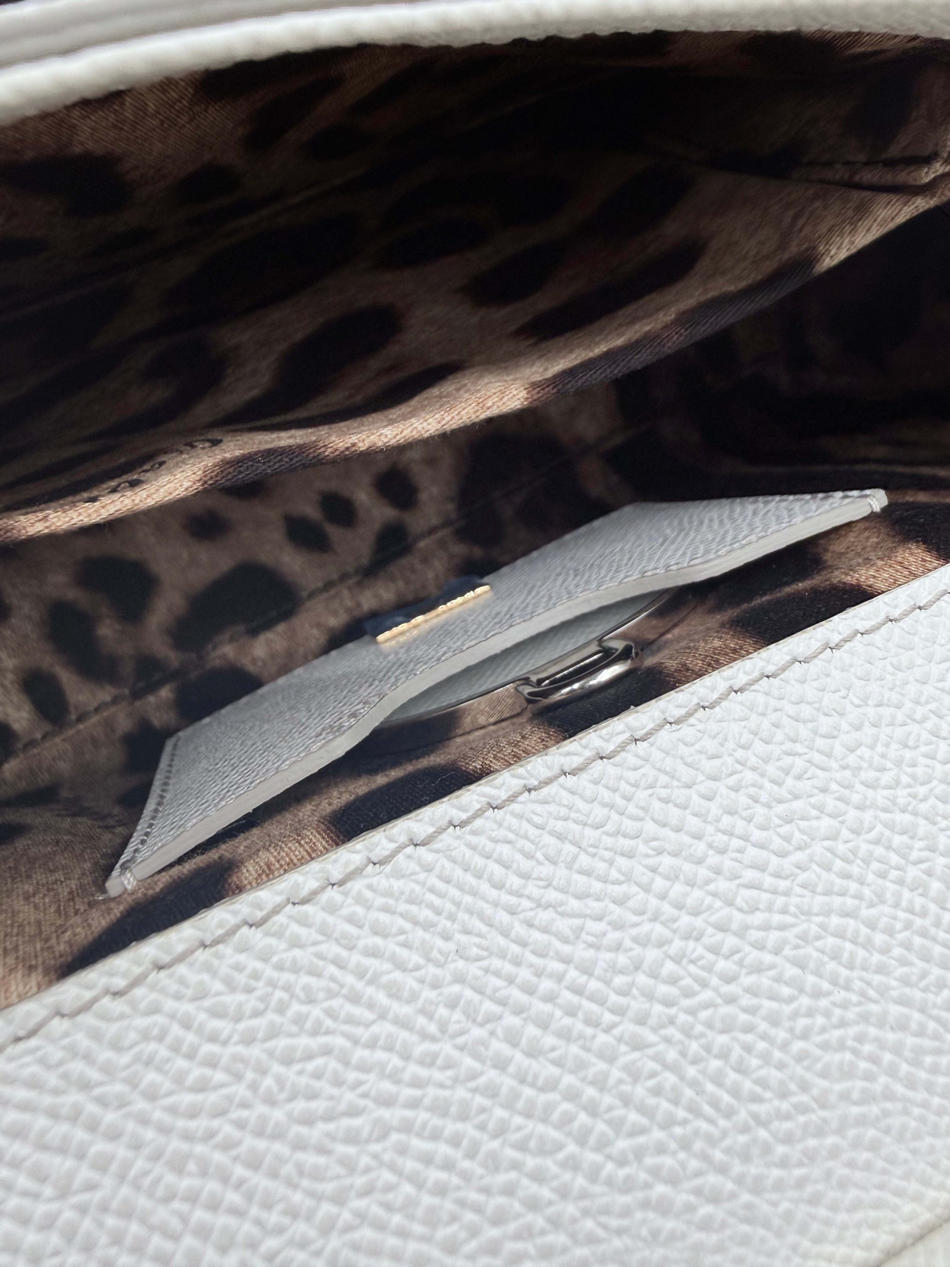 Dolce & Gabbana Sicily Small Bag – White Calf Leather!
