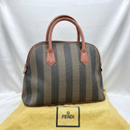 Fendi Pequin Dome Canvas Bag