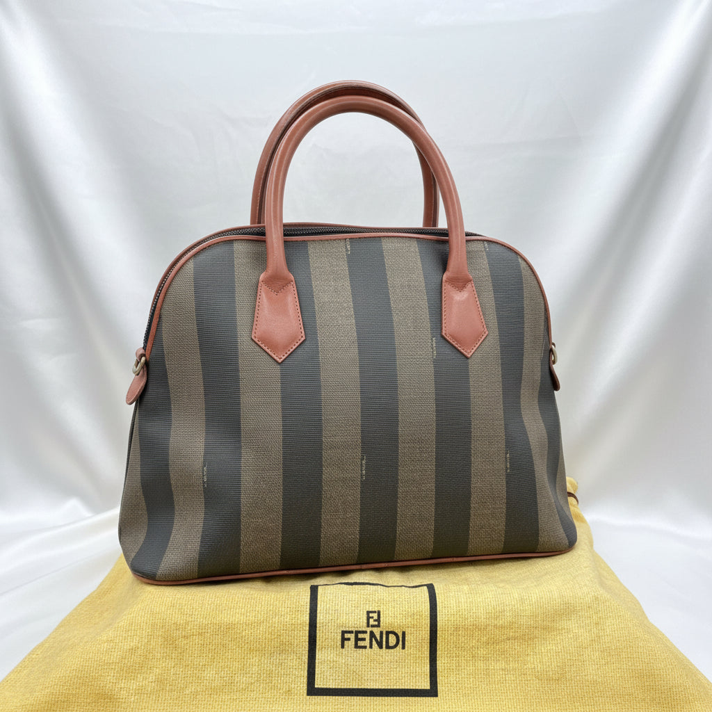 Fendi Pequin Dome Canvas Bag