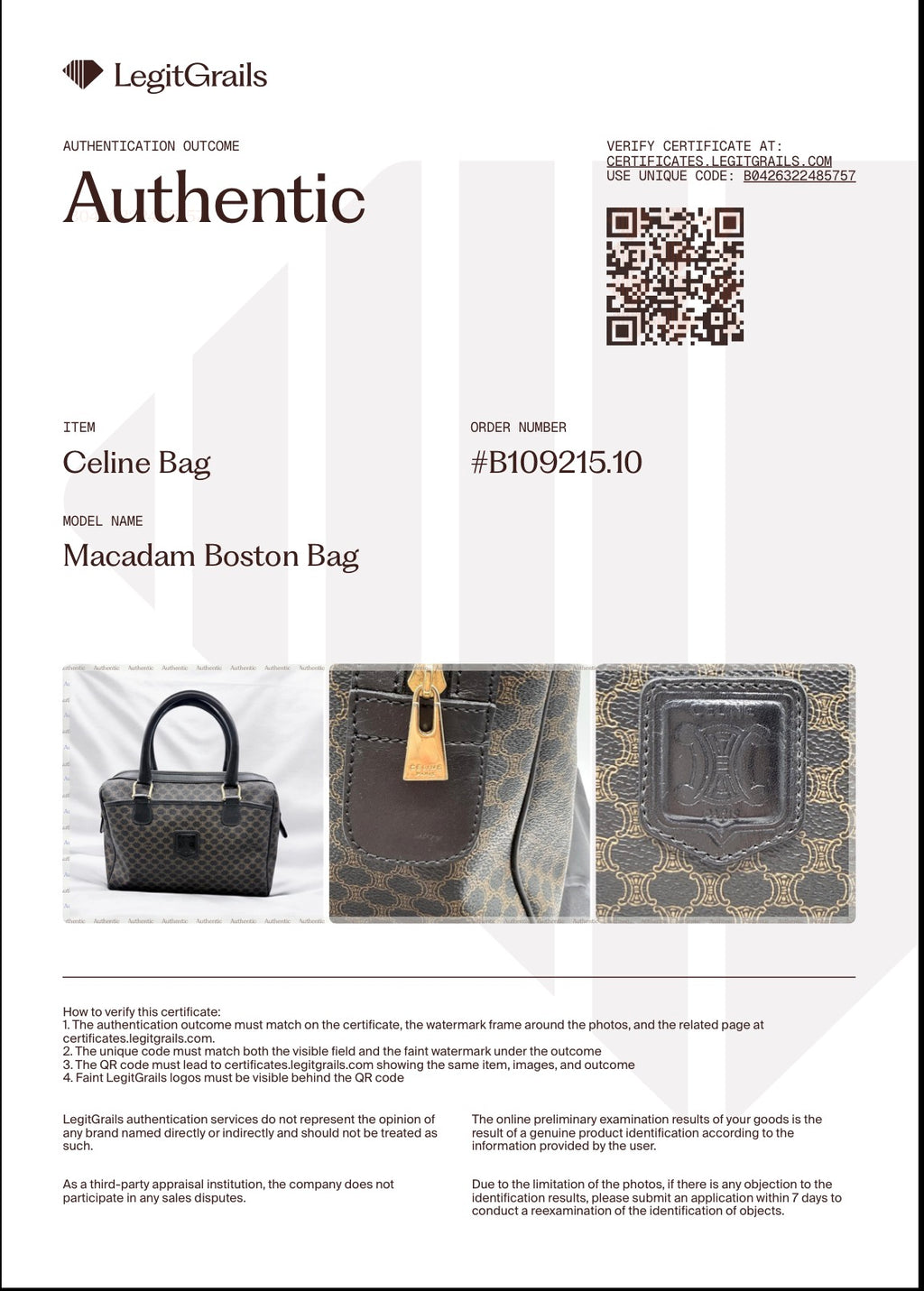 Celine Macadam Black/Brown Boston Bag-Vintage!