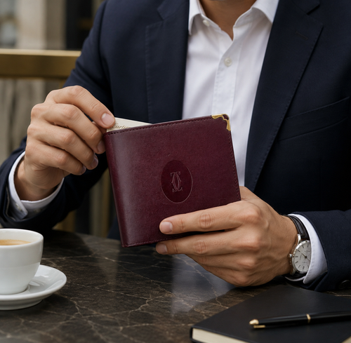 Cartier Classic vintage luxury wallet from Must de Cartier
