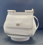 Dolce & Gabbana Sicily Small Bag – White Calf Leather!